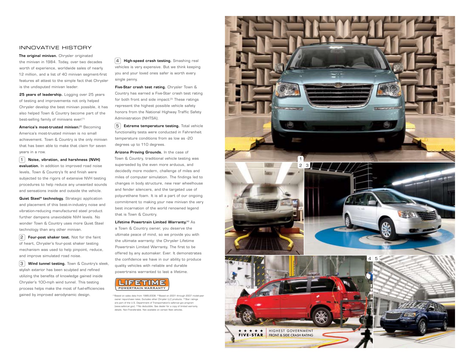 2009 Chrysler Town & Country Brochure Page 5